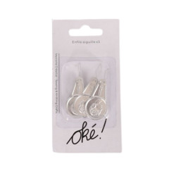SACHET DE 6 / ENFILE AIGUILLE X3 ALU. ARGENTE